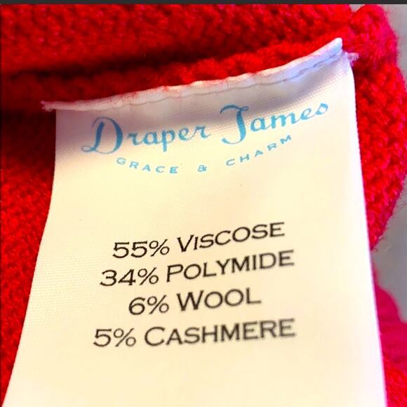 Draper James Anna Red Ruffle Cable Knit Sweater Size M - Picture 9 of 9
